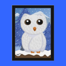 Snowy White Owl Postcard postcards