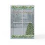 Snowy Window Seasons Gree...