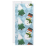 Snowy winter scene rack card template