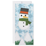 Snowy winter scene customized rack card