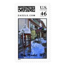 Snowy Wintery Scene, New Market General Store ... postage by arallegro Snowy Wintery Scene, New Market General Store ... postage