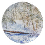 Snowy Woodland Path Plates
