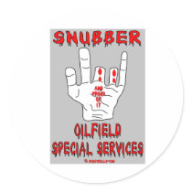 Snubber, Oil Field Sticker by boozykelly Snubber, Oil Field Sticker