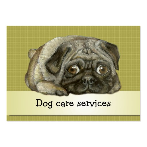 Snug pug business card templates