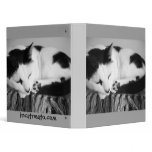 Snuggle Cat 3 Ring Binder