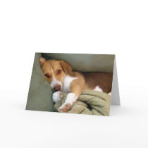 Snuggle Pup Note Card
