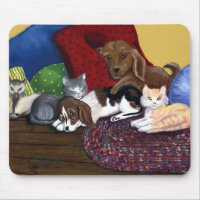 Snuggled Up mousepad mousepad