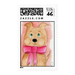 Snuggles Dog Postage Stamp