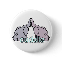 Snuggling Elephants buttons