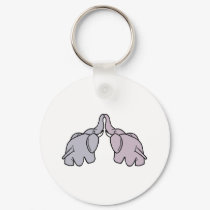 Snuggling Elephants keychains by psimawesome Snuggling Elephants keychains