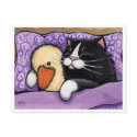 Snuggly Duck Postcard by LisaMarieArt Snuggly Duck Postcard