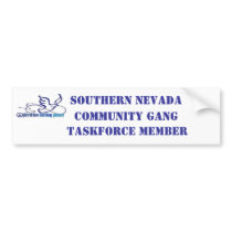 SNVCommunity Gang Task MemberBS bumper stickers