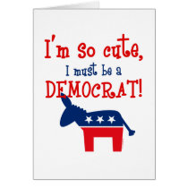 So Cute Democrat Card