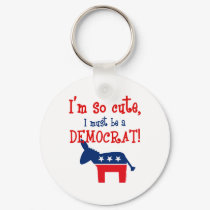 So Cute Democrat Keychain