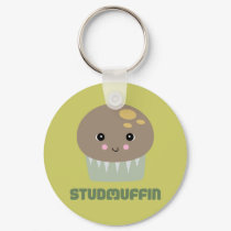 so cute kawaii stud muffin keychains