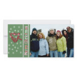 So Cute Merry Christmas Red Pine White Snowflakes
