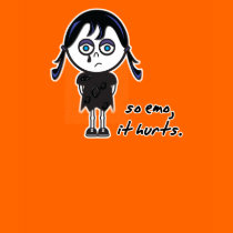 so emo girl t-shirts by halloweenie so emo girl t-shirts