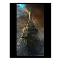 tower, scenery, dreamland, wonderland, castle, buildings, rays, glow, structures, spirit, houk, art, artwork, illustration, digital painting, digital art, digital realism, surreal, surreal art, fantasy, fairytales, gifts, gift, fun, eerie, gothic, adorable, mystic, mood, mysterious, mystery, cool, awesome, amazing, wonderful, fantastic, impressive, atmospheric, imaginative, landscape, Postcard with custom graphic design
