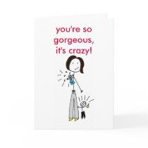 So gorgeous, it's crazy! (black hair) cards