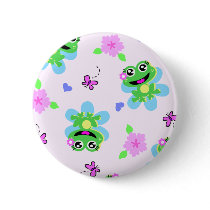 so happy frogs print pins