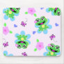 so happy frogs print mouse pads