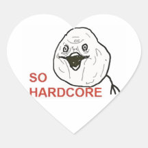 So Hardcore Heart Stickers