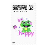 so hoppy frog postage stamp