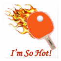 So Hot Flaming Ping Pong Poster