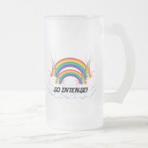 SO INTENSE DOUBLE RAINBOW COFFEE MUGS