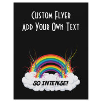 SO INTENSE DOUBLE RAINBOW CUSTOM FLYER