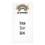 SO INTENSE DOUBLE RAINBOW PHOTO GREETING CARD