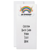 SO INTENSE DOUBLE RAINBOW CUSTOMIZED RACK CARD