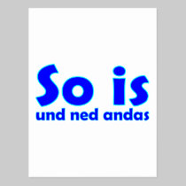 So is and ned andas so is it and not different postcards