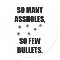 SO MANY ASSHOLES STICKER