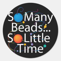 So Many Beads New Round Sticker
