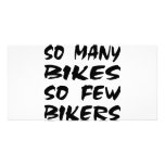 So Many Bikes So Few Bikers Customized Photo Card