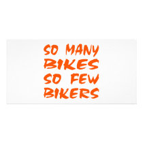 So Many Bikes So Few Bikers Picture Card