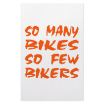 So Many Bikes So Few Bikers stationery