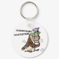 So Many Books keychains