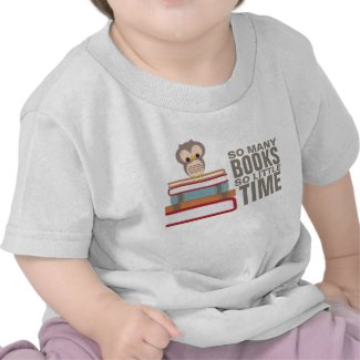 So Many Books So Little Time Cute Owl Book Nerd Baby T-Shirts