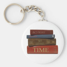 So Many Books So Little Time Key Chain