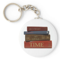 So Many Books So Little Time Key Chain