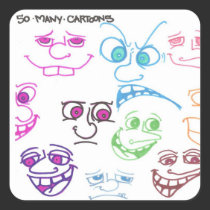 so Many cartoons Stickas stickers