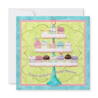 So Many Cupcakes, Bridal Shower Invitation invitation