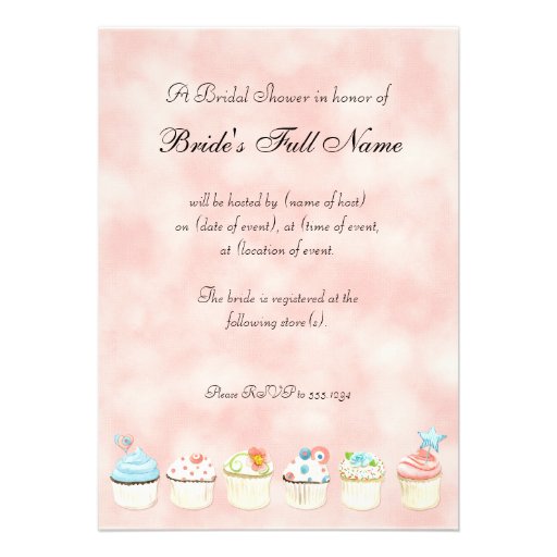 So Many Cupcakes, Bridal Shower Invitation