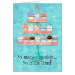 So Many Cupcakes, so Little Time!  Cupcake Art Greeting Card