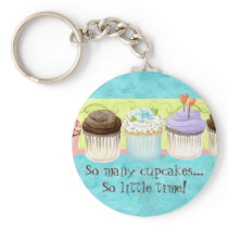 So Many Cupcakes, so Little Time!  Cupcake Art Key Chains