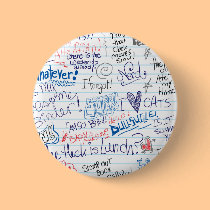 So Many School Doodles buttons