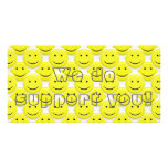 so many smileys personalized photo card