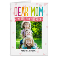 So Much Love Mothers Day Photo Card For Mom
